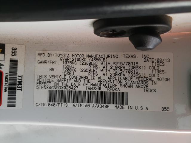 2013 TOYOTA TACOMA 5TFNX4CN9DX025427
