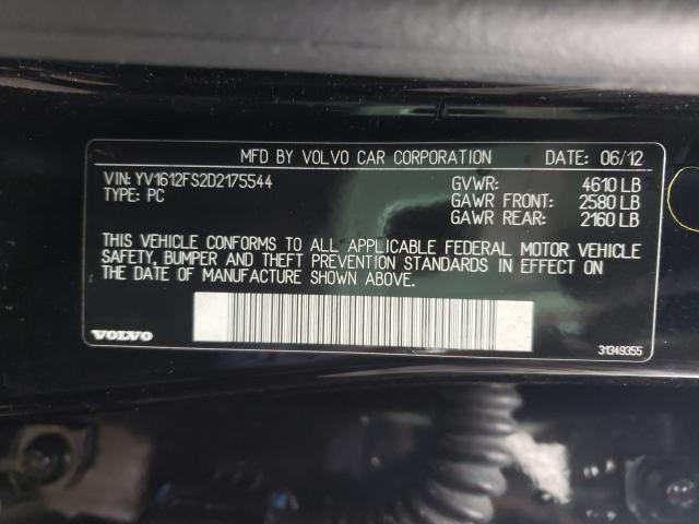 2013 VOLVO S60 T5 YV1612FS2D2175544