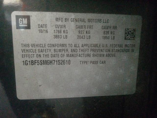 2017 CHEVROLET CRUZE PREM 1G1BF5SM6H7152610