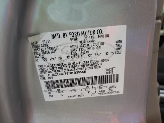 2011 FORD ESCAPE XLS 1FMCU0C79BKB35555