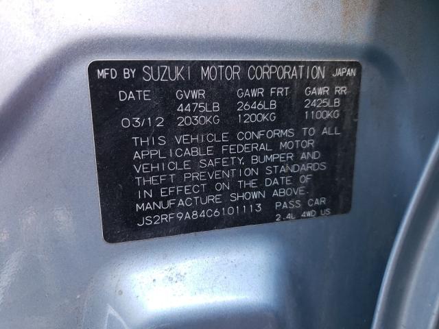 2012 SUZUKI KIZASHI SP JS2RF9A84C6101113