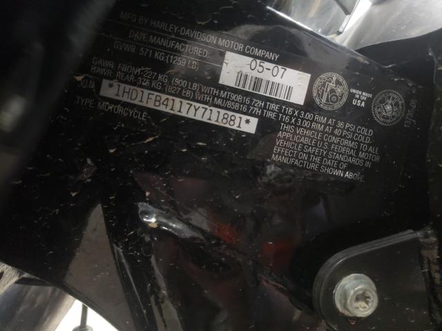 2007 HARLEY-DAVIDSON FLHR 1HD1FB4117Y711881