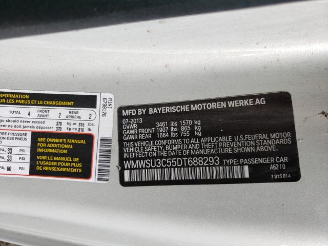 2013 MINI COOPER - WMWSU3C55DT688293