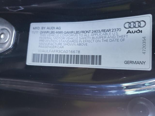 2012 AUDI A5 PREMIUM WAULFAFR3CA016678