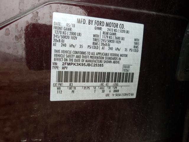 2018 FORD EDGE TITAN 2FMPK3K95JBC25385