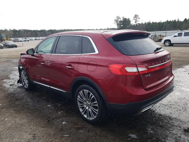 2016 LINCOLN MKX RESERV 2LMTJ6LR8GBL37516