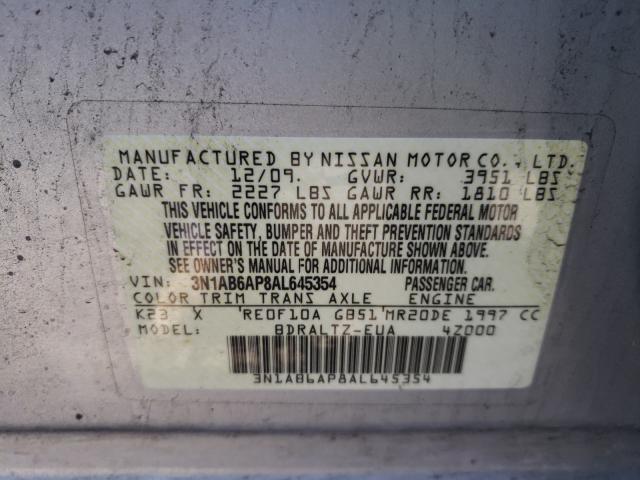 2010 NISSAN .4X2XE 3N1AB6AP8AL645354