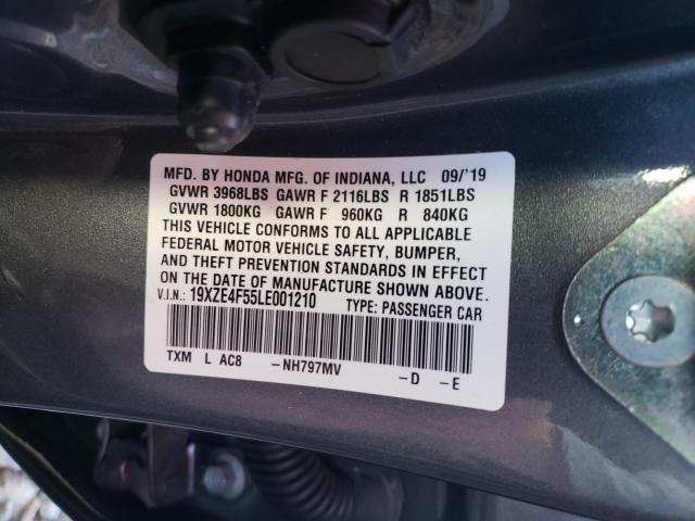 2020 HONDA INSIGHT EX 19XZE4F55LE001210