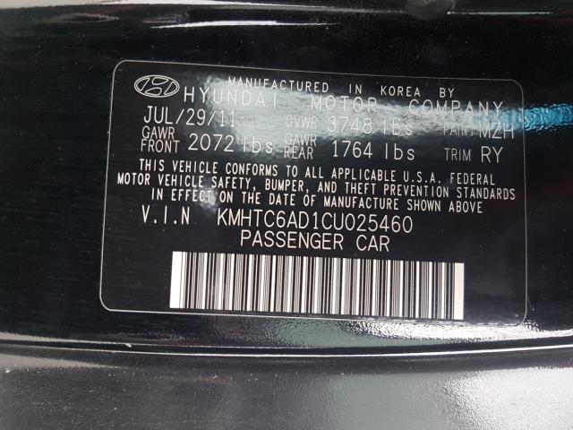 2012 HYUNDAI VELOSTER KMHTC6AD1CU025460