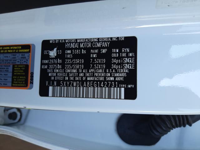 2014 HYUNDAI SANTA FE 5XYZWDLA8EG142731