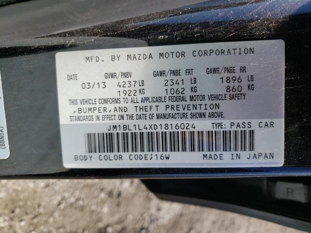 2013 MAZDA SPEED 3 JM1BL1L4XD1816024