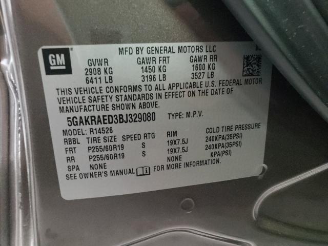 2011 BUICK ENCLAVE CX 5GAKRAED3BJ329080