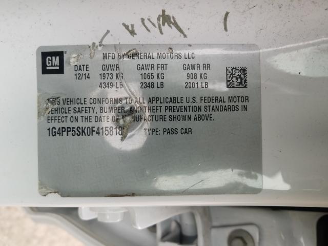2015 BUICK VERANO 1G4PP5SK0F4158180