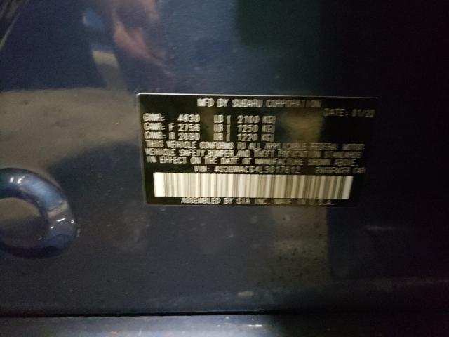2020 SUBARU LEGACY PRE 4S3BWAC64L3017612