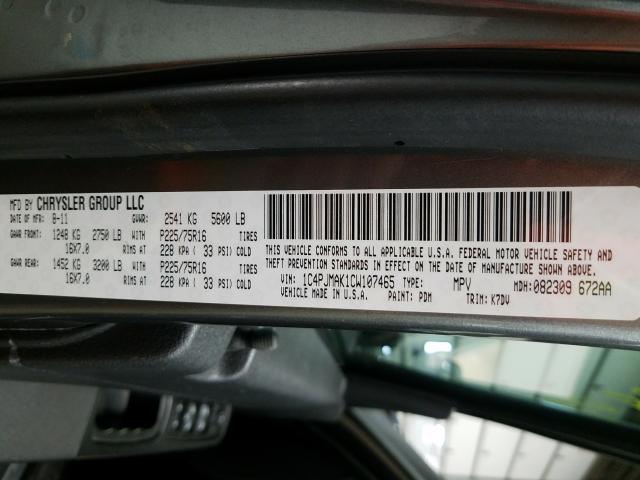2012 JEEP LIBERTY SP 1C4PJMAK1CW107465
