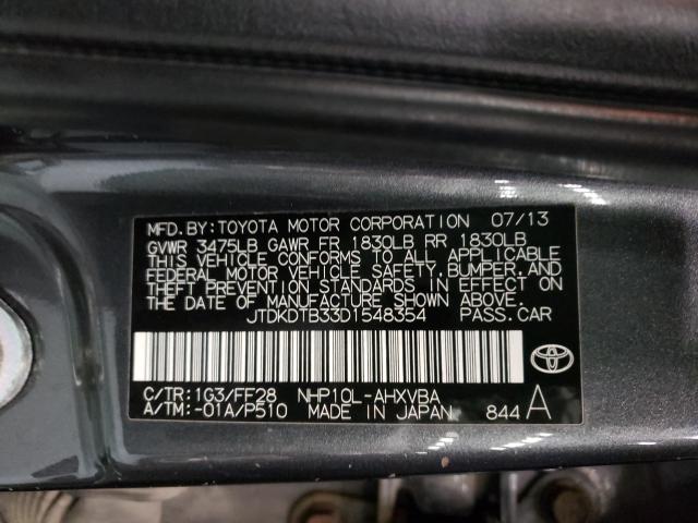 2013 TOYOTA PRIUS C JTDKDTB33D1548354