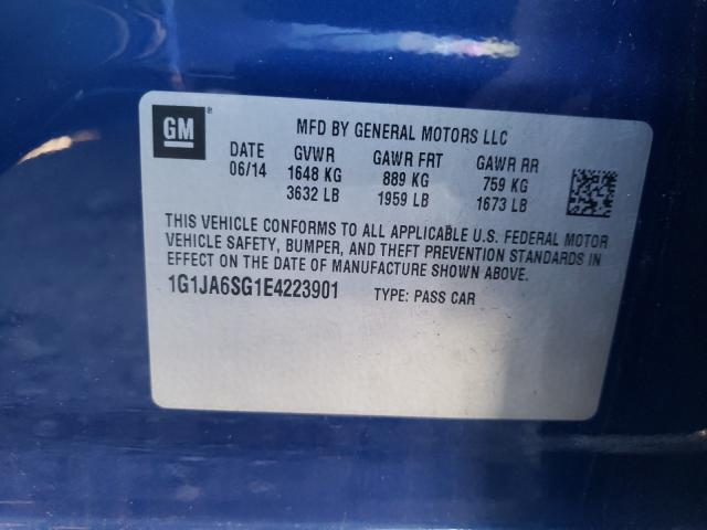 2014 CHEVROLET SONIC LS 1G1JA6SG1E4223901