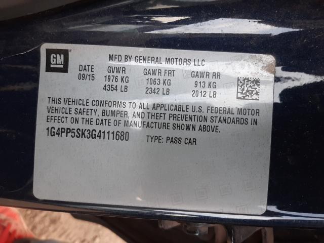 2016 BUICK VERANO 1G4PP5SK3G4111680