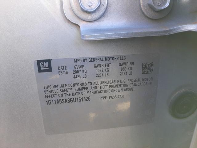 2016 CHEVROLET MALIBU LIM 1G11A5SA3GU161426