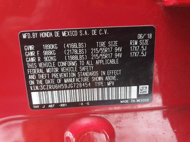 2018 HONDA HR-V EX 3CZRU6H59JG728454