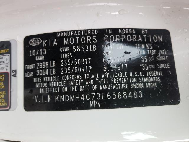 2014 KIA SEDONA EX KNDMH4C73E6568483