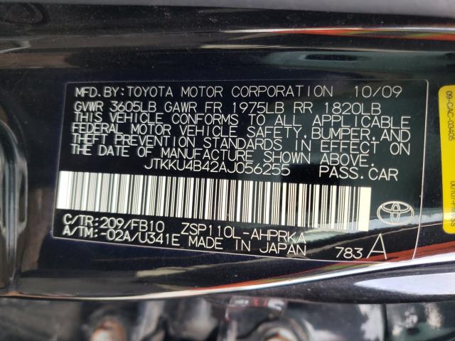 2010 TOYOTA SCION XD JTKKU4B42AJ056255