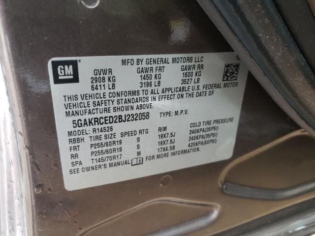2011 BUICK ENCLAVE CX 5GAKRCED2BJ232058