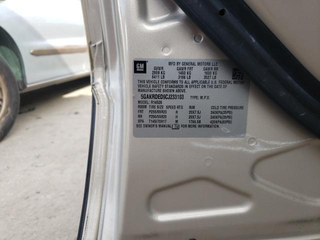 2012 BUICK ENCLAVE 5GAKRDED9CJ233103