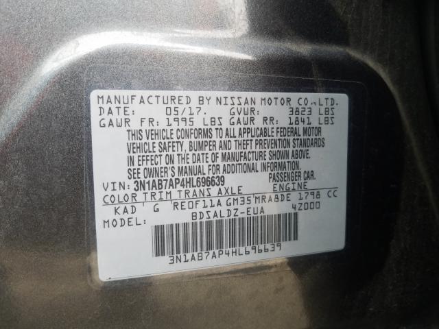 2017 NISSAN SENTRA S - 3N1AB7AP4HL696639