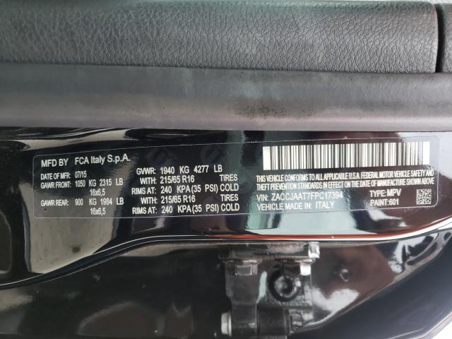 2015 JEEP RENEGADE S ZACCJAAT7FPC17394