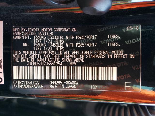 2018 TOYOTA 4RUNNER SR - JTEBU5JR7J5561254