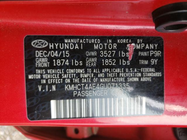 2016 HYUNDAI ACCENT SE KMHCT4AE4GU071335