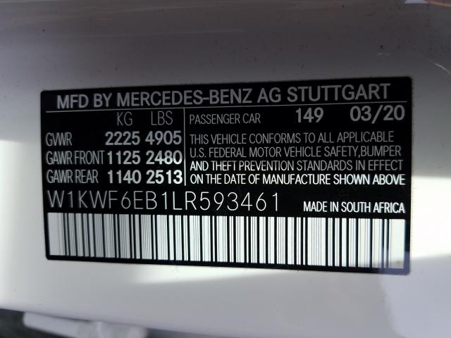 2020 MERCEDES-BENZ C 43 AMG W1KWF6EB1LR593461