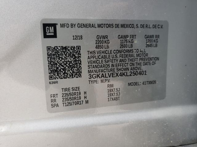 3GKALVEX4KL250401 GMC Terrain SL 10