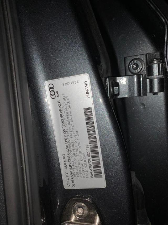 2016 AUDI A3 PREMIUM WAUA7GFFXG1027132