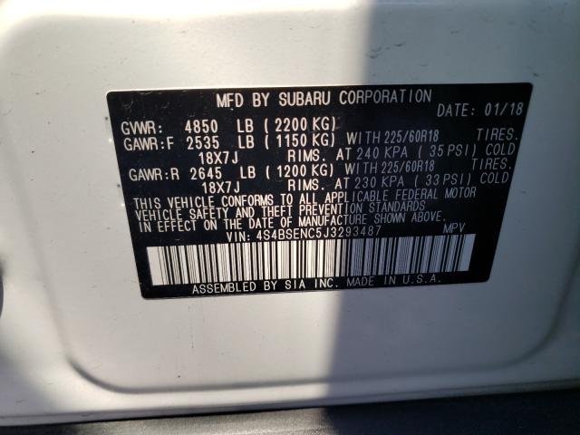 2018 SUBARU OUTBACK 3. 4S4BSENC5J3293487