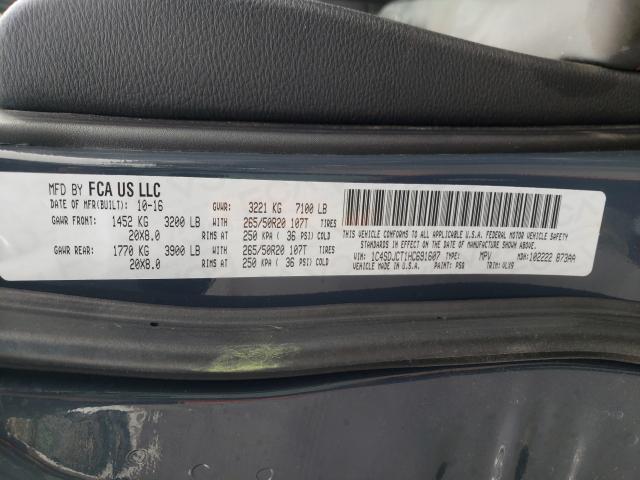 2017 DODGE DURANGO 1C4SDJCT1HC691607