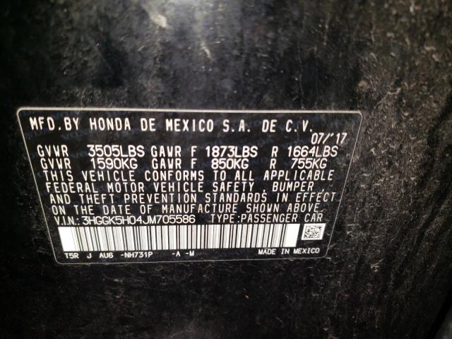 2018 HONDA FIT EX 3HGGK5H04JM705586