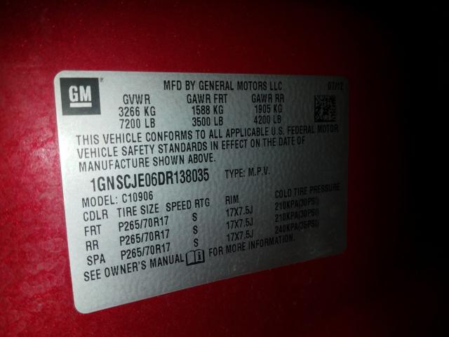 2013 CHEVROLET SUBURBAN 1GNSCJE06DR138035