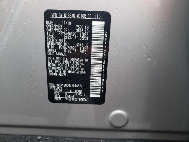 2020 NISSAN ARMADA SV JN8AY2NC6LX518822