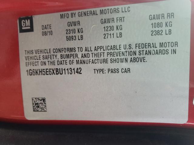 2011 CADILLAC DTS PREMIU 1G6KH5E6XBU113142