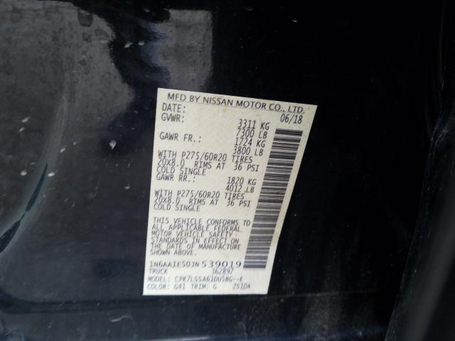 2018 NISSAN TITAN SV 1N6AA1E50JN539019