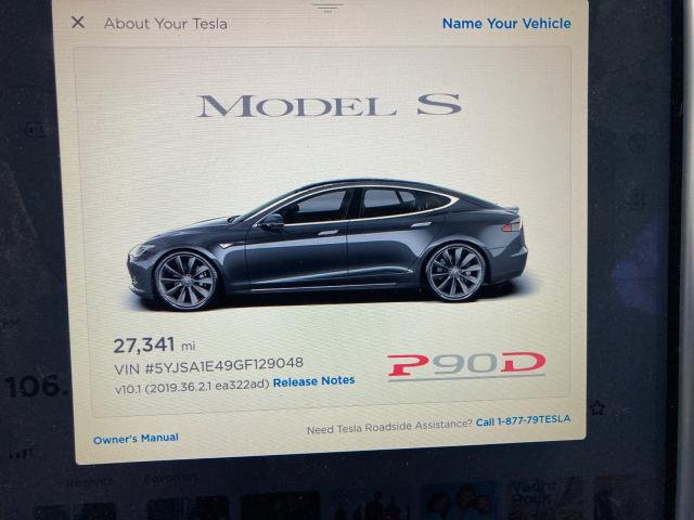 2016 TESLA MODEL S 5YJSA1E49GF129048