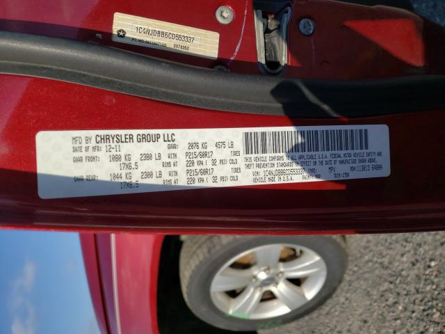 2012 JEEP COMPASS SP 1C4NJDBB6CD553337