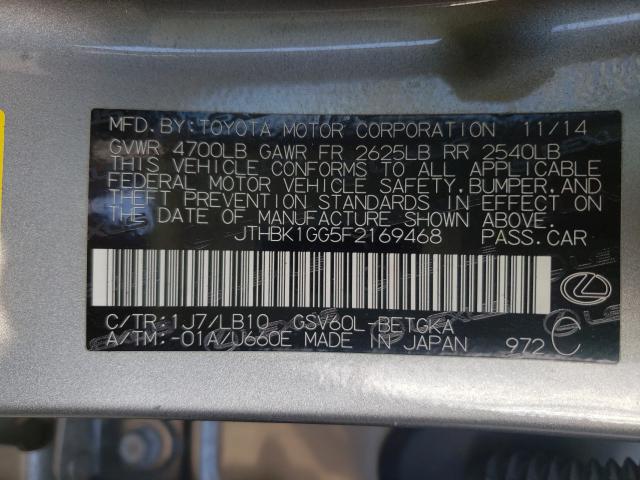 2015 LEXUS ES 350 JTHBK1GG5F2169468