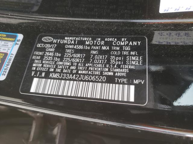 2018 HYUNDAI TUCSON SEL KM8J33A42JU606520