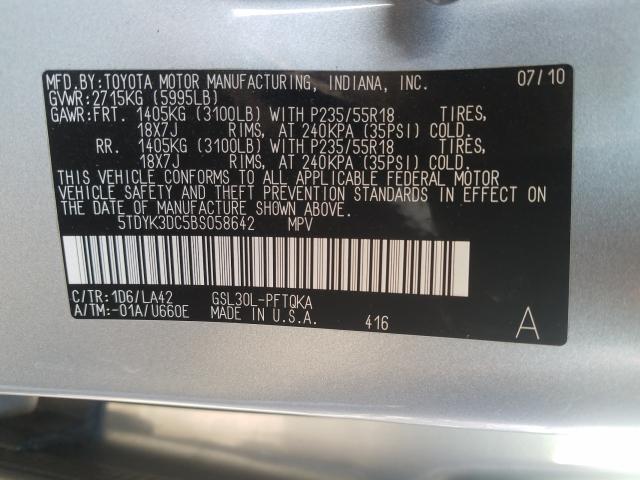 2011 TOYOTA SIENNA LIM 5TDYK3DC5BS058642