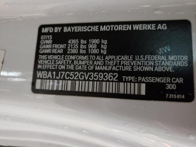2016 BMW M235I WBA1J7C52GV359362