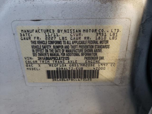 2012 NISSAN SENTRA 2.0 3N1AB6AP8CL673125