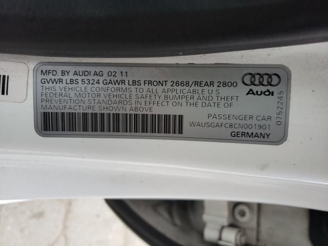 2012 AUDI A7 PRESTIG WAUSGAFC8CN001901